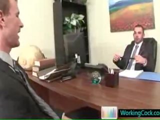 Job interview resulting in grand steamy gay porn By Workingcock