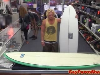 Gaystraight surfer jock plača za a trojček